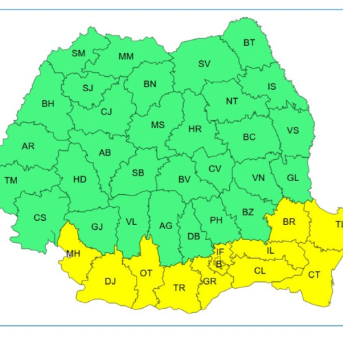 Cod galben de vânt intensificat în județul Ialomița