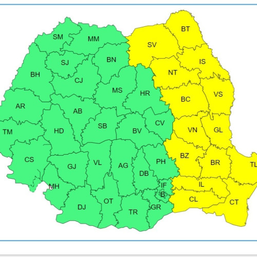 Ialomița: Cod galben până marți dimineața - Iarna revine în forță!