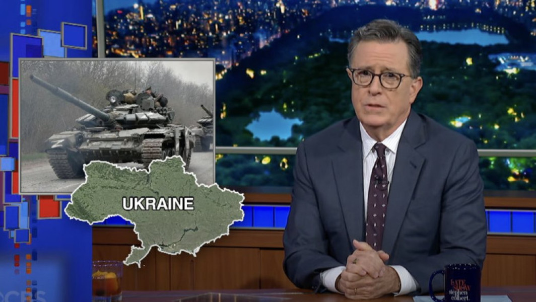 Stephen Colbert a omis Crimeea pe harta Ucrainei în emisiunea „The Late Show”