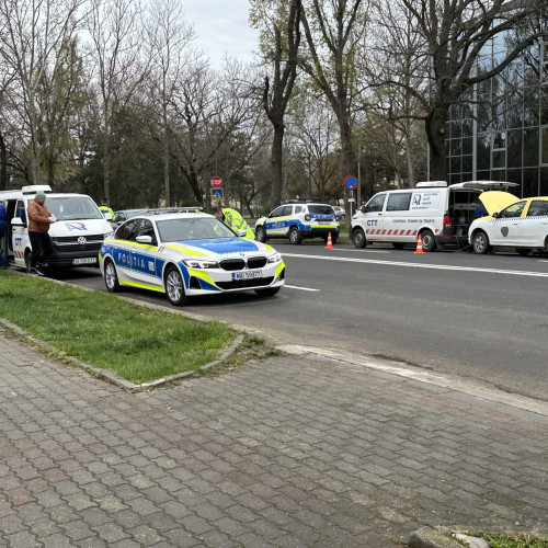 Control surpriză la taxiurile din Slobozia: 21 de vehicule verificate în trafic de către Poliția Rutieră