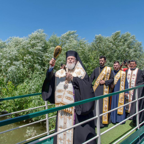 Pontonul &quot;Regina Maria&quot; sfințit în cadrul Zilei Dunării la Stelnica